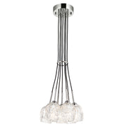 Lampada a sospensione Rubin Feiss 7xG9 nichel Ø33cm