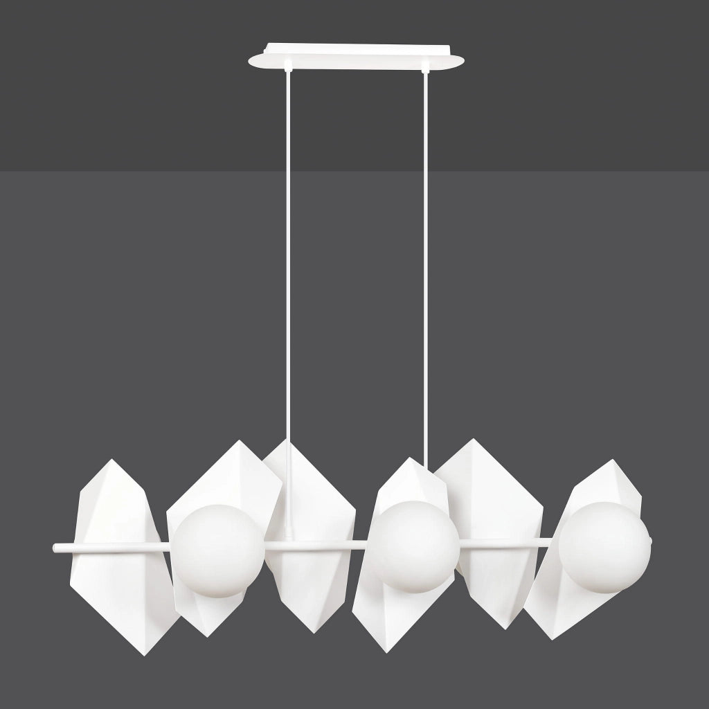 Lampadario Emibig Drifton 6 bianco 6xE14 dimmerabile