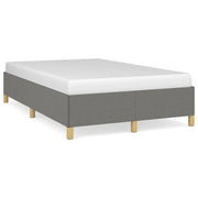 Letto matrimoniale | Letto per adulti | Giroletto senza Materasso Grigio Scuro 120x190 cm in Tessuto