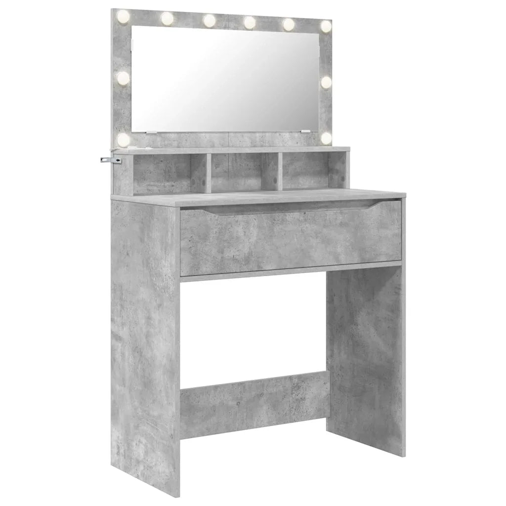 Toeletta | Tavoli da Trucco per Camera da Letto Grigio cemento