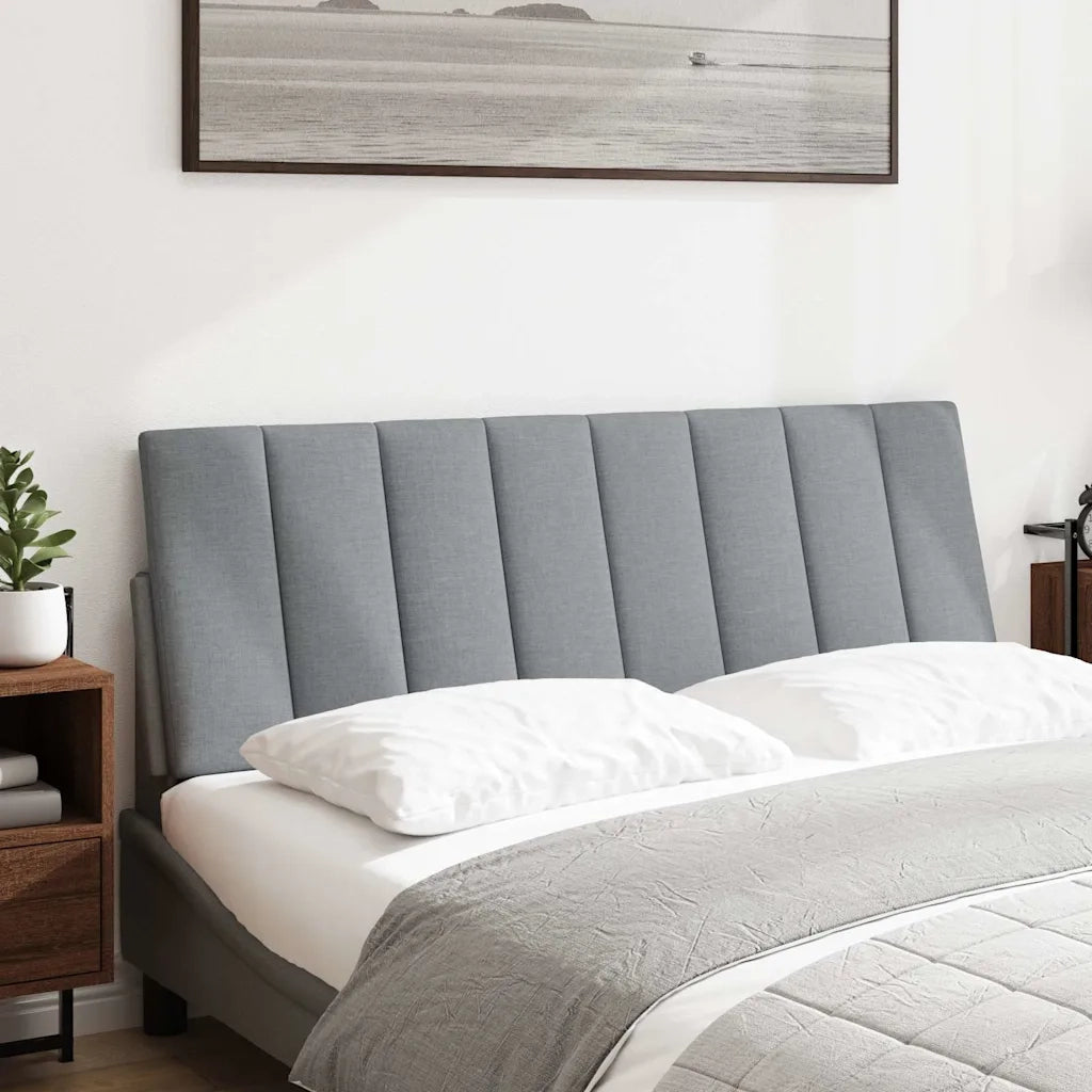 Cuscino Testiera Hanko Grigio Chiaro 120 cm in Tessuto CFW6129481