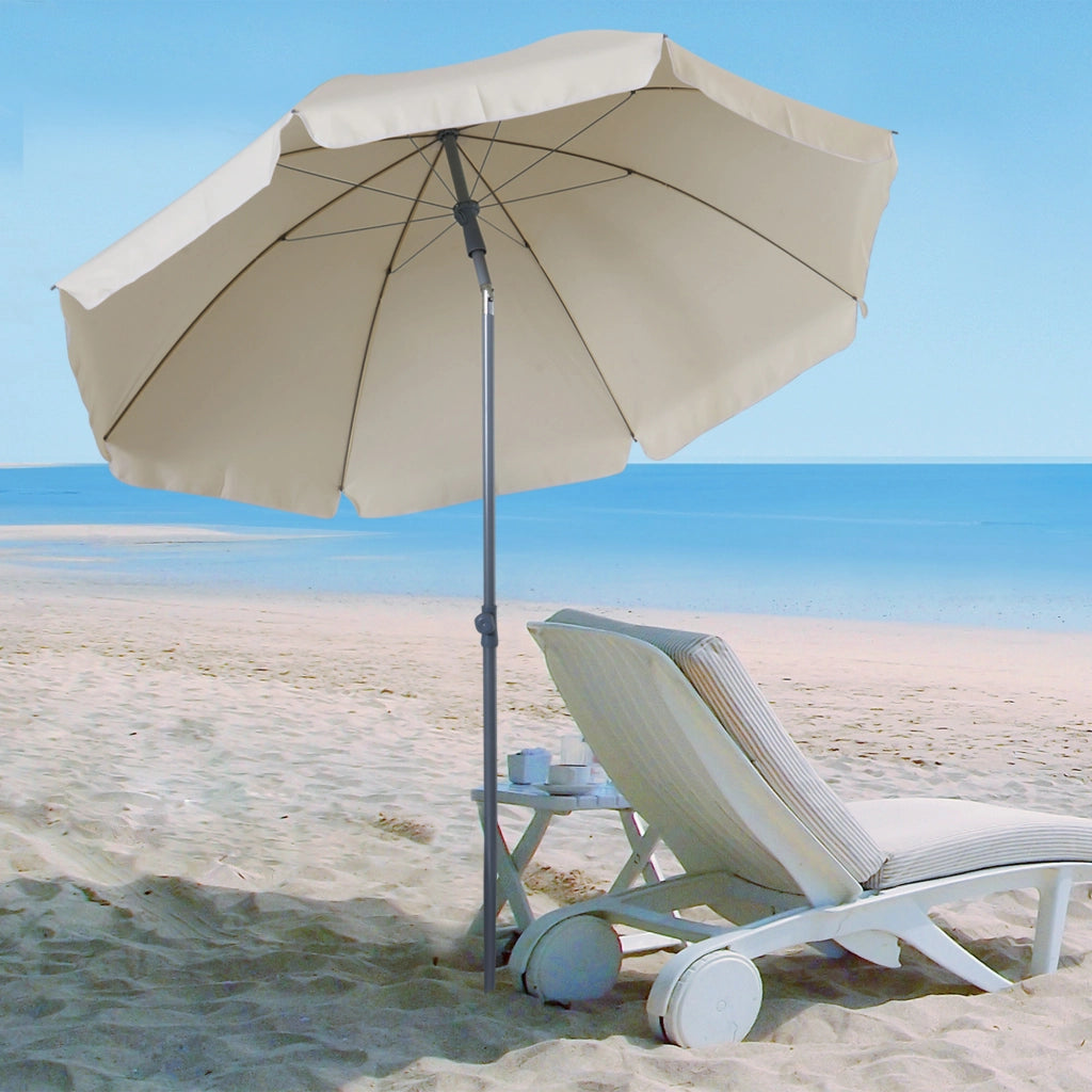 Ombrellone da Giardino Beige ¨C Minimal ¨C ?202 cm