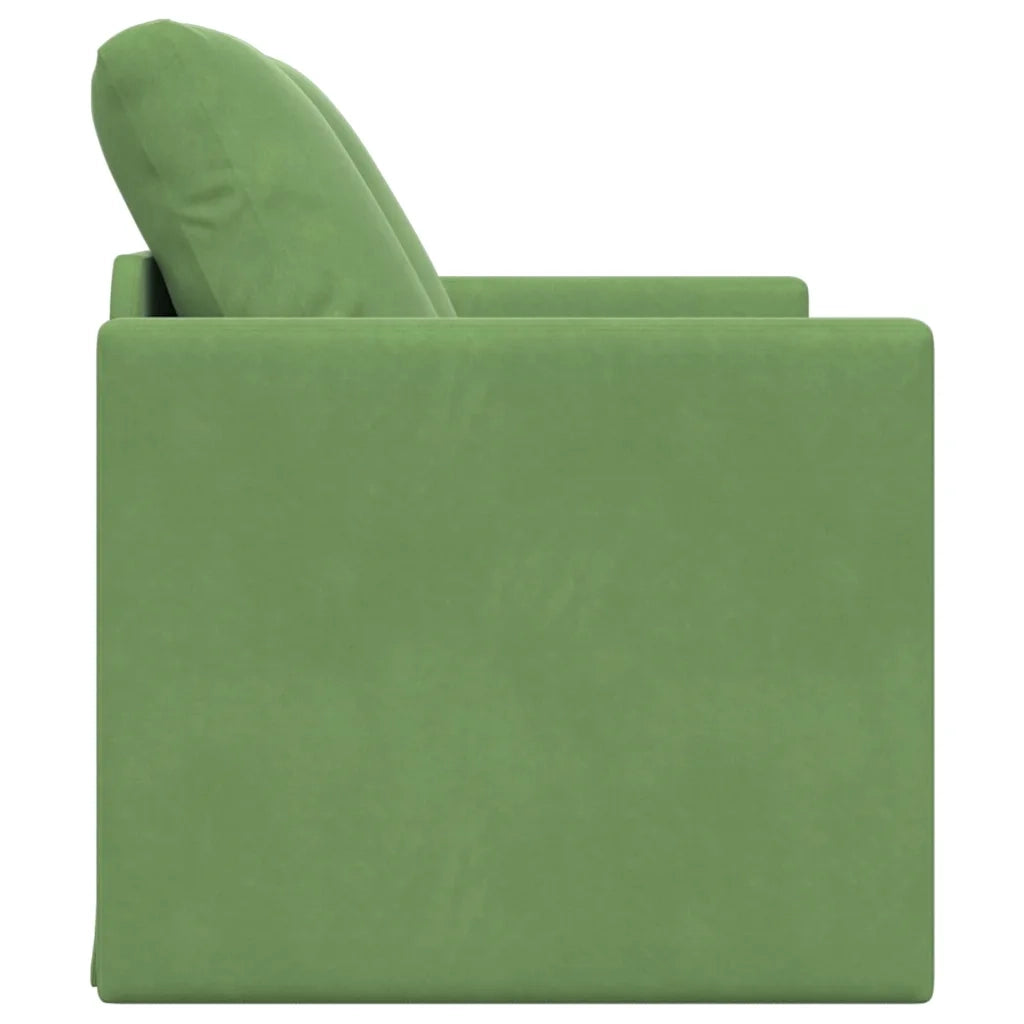 Divano letto Verde chiaro 204 x 122 x 60 cm Velluto 42007951