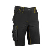 U-Power FU196BC-M Mercury Bermuda da Lavoro Slim Fit Stretch 4 Direzioni Idrorepellente Tasche Multiple colore Black Carbon