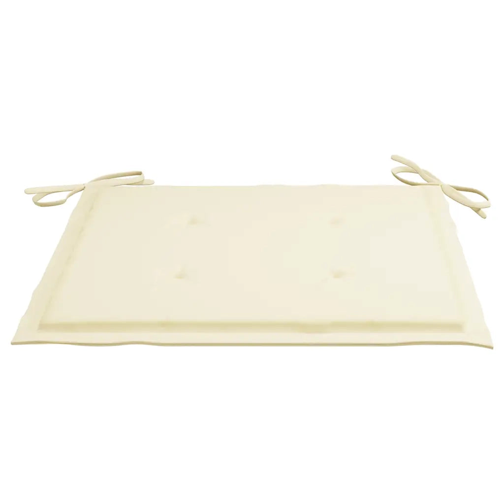 Set da Pranzo Giardino Pieghevole 3 pz Cuscino Massello di Teak 3063200