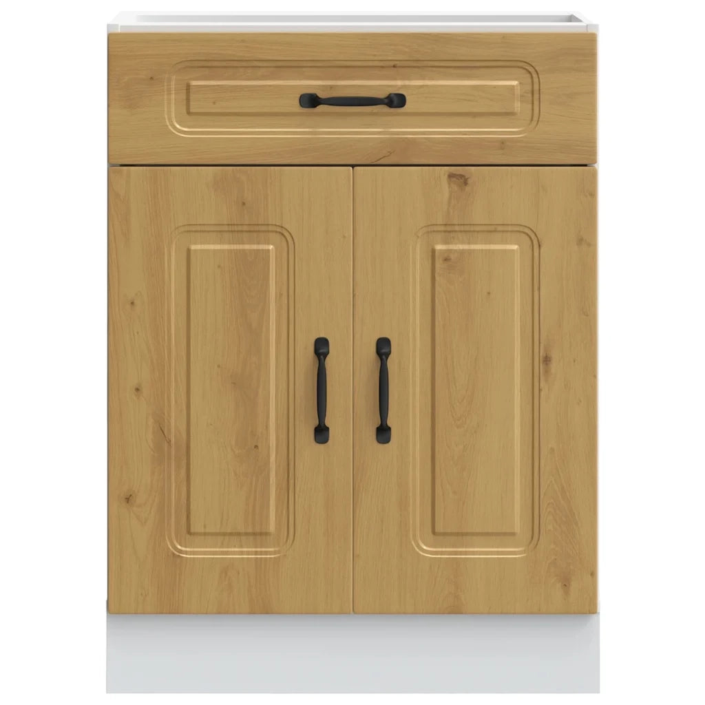 Base da Cucina Kalmar Rovere Artigianale in Legno Multistrato 853496