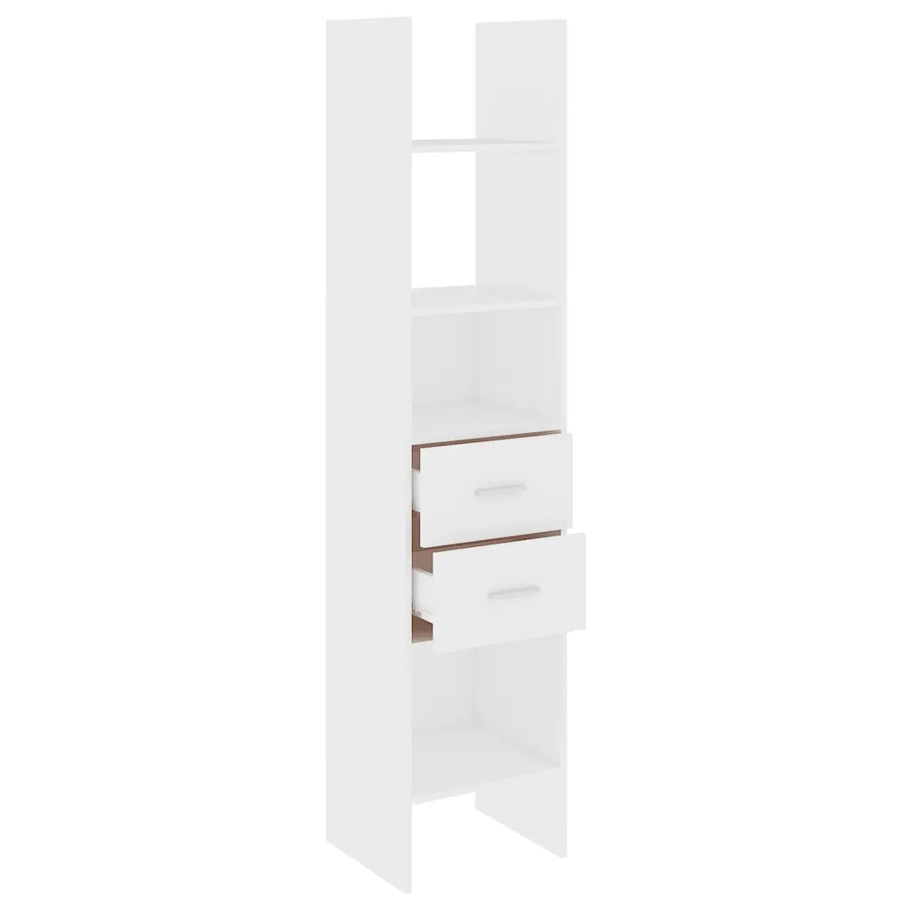 Libreria Bianca 40x35x180 cm in Legno Multistrato 803416