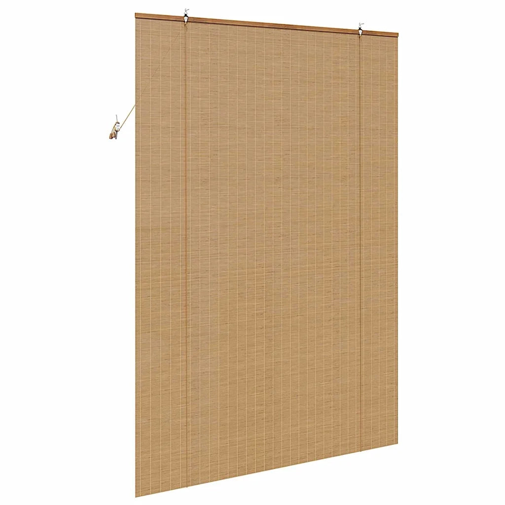 Tenda a rullo con tende Marrone 140 x 220 cm Bambù 42006859