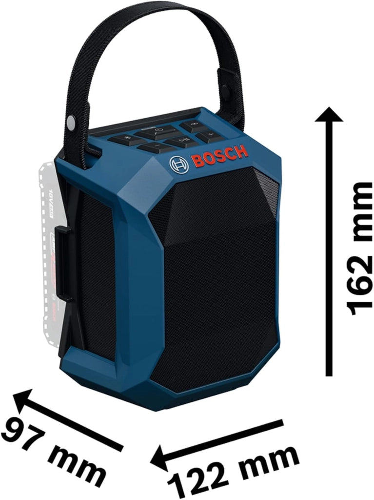 Bosch Professional 18V System Altoparlante Bluetooth a batteria GPB 18V-1 C