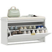 Panca con cassetto e appendiabiti ¨C Minimal ¨C 80x26x47,5 cm bianco