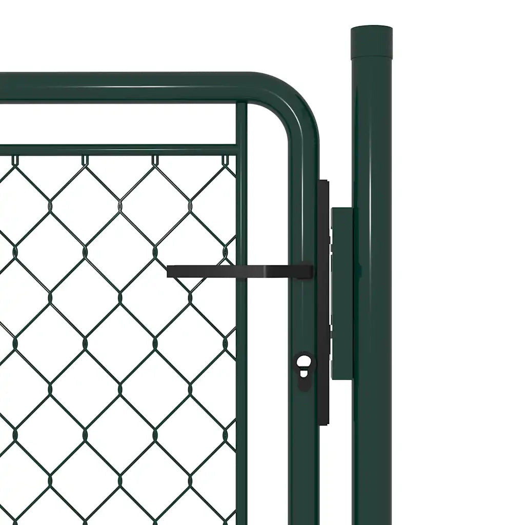Cancello da Giardino in Acciaio 100x100 cm Verde 144403