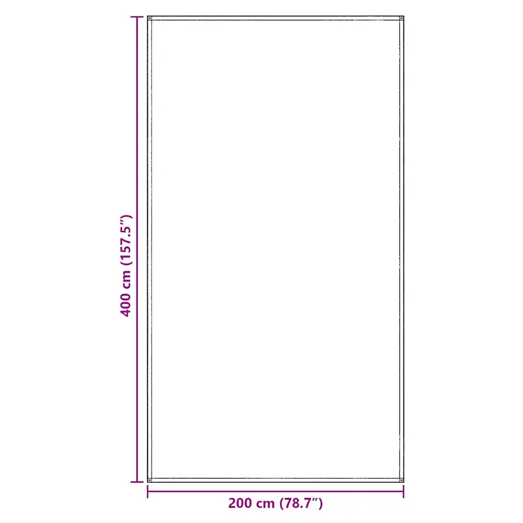 Tappeto da Tenda Blu e Grigio 400 x 200 cm Polietilene 42000167