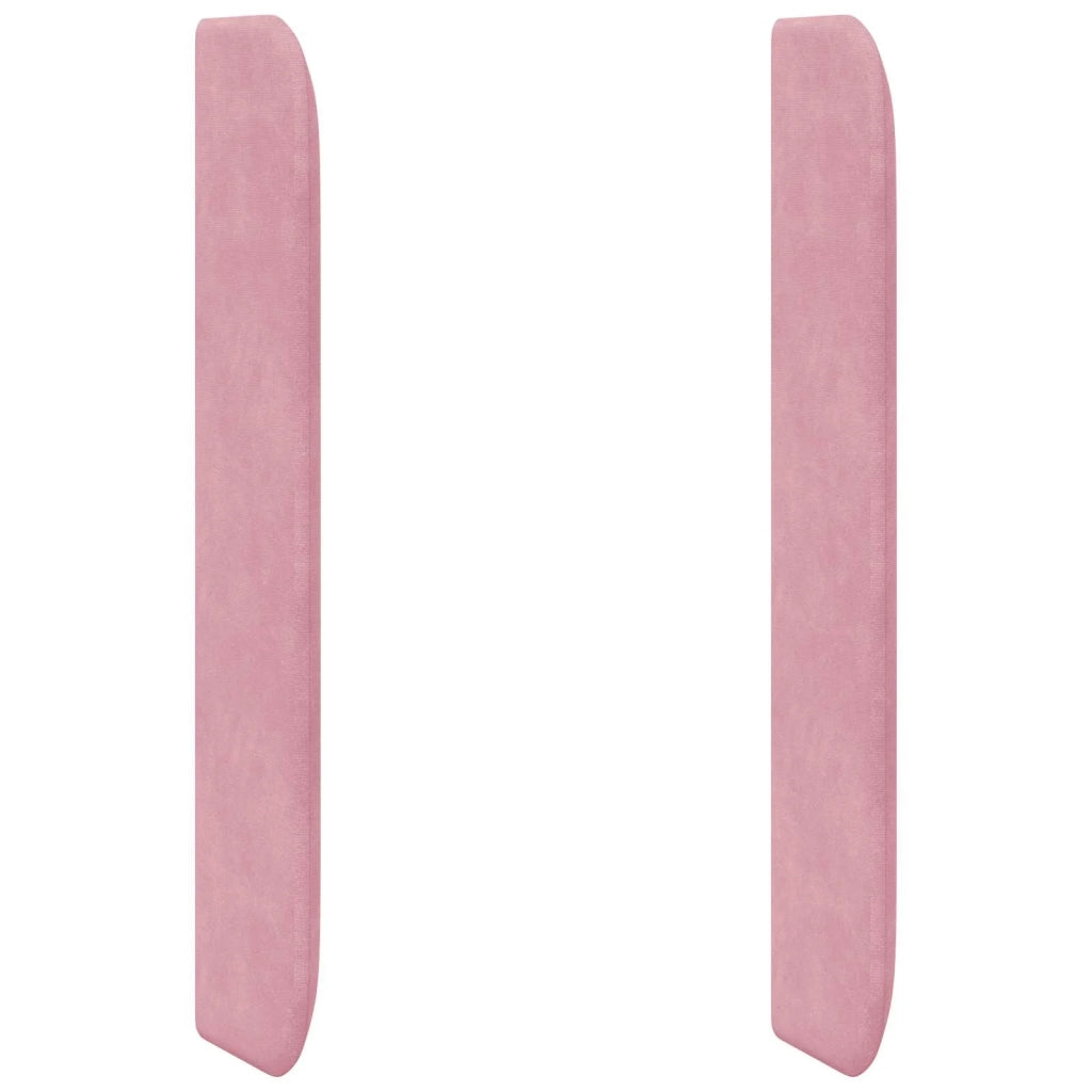 Orecchia della Testata Rosa 80 x 16 x 4 cm Velluto 346615