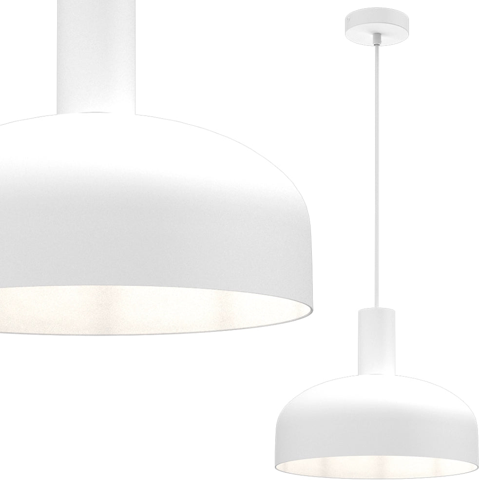 Lampada a sospensione VISBY bianca Ø30cm E27 Milagro