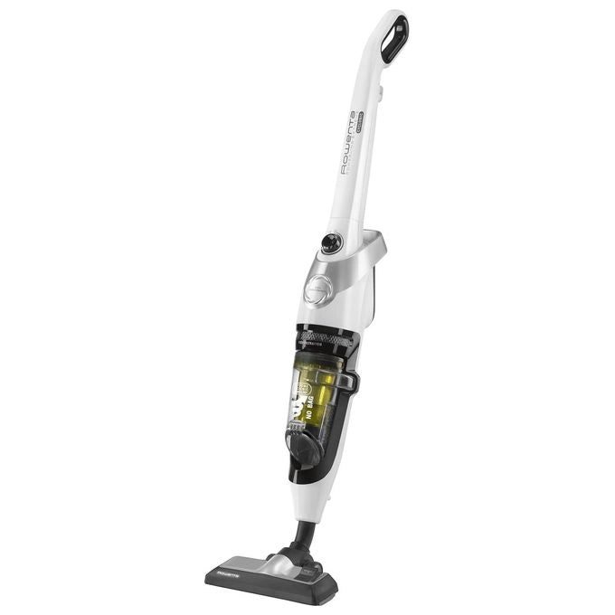 Rowenta RH8147WA Powerline Extreme Aspirapolvere a Bastone Ciclonico Senza Sacco 0,9 L 750 W 77 dB colore Bianco Giallo