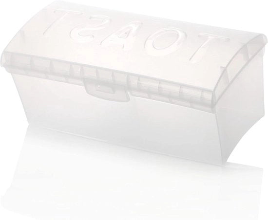 Tostapane in plastica trasparente - Bianco (1 pezzo) Tostapane