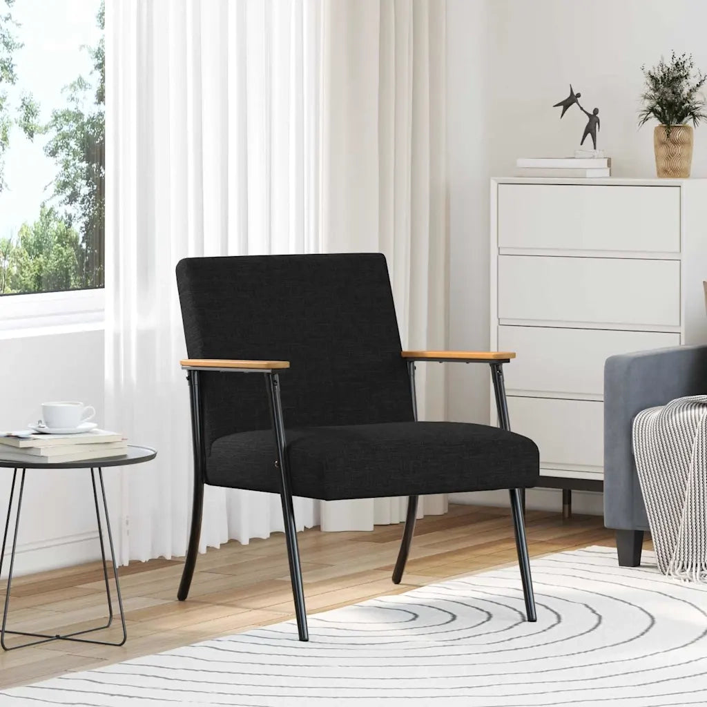 Poltrona | Sedia Relax Nero Tessuto