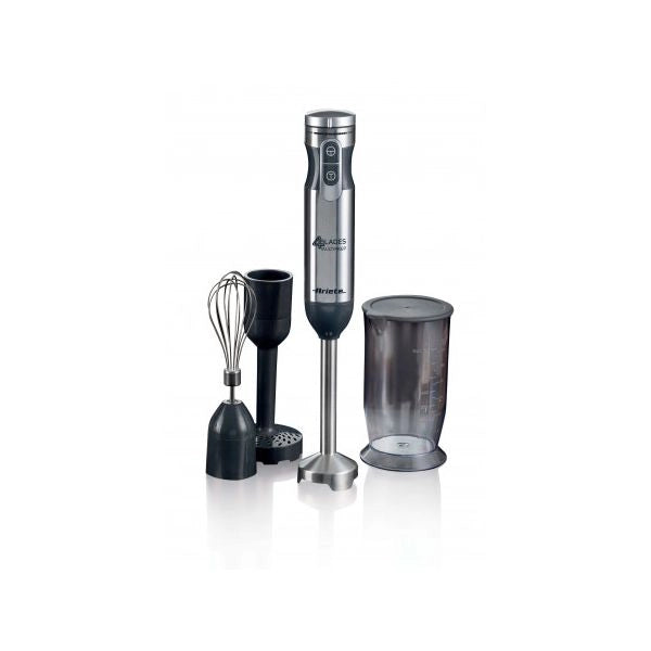Ariete 898/1 4 blades multiprep 7in1, frullatore a immersione, 7 funzioni, 1000w, 10 velocità + turbo, capacità 2 l, accessori inclusi, silver