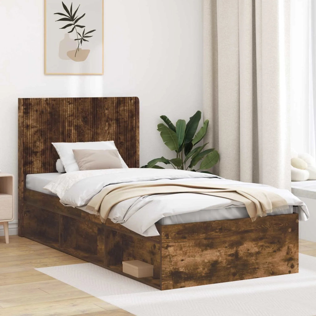 Testiera | Testata Letto Rovere Fumo Legno ingegnerizzato