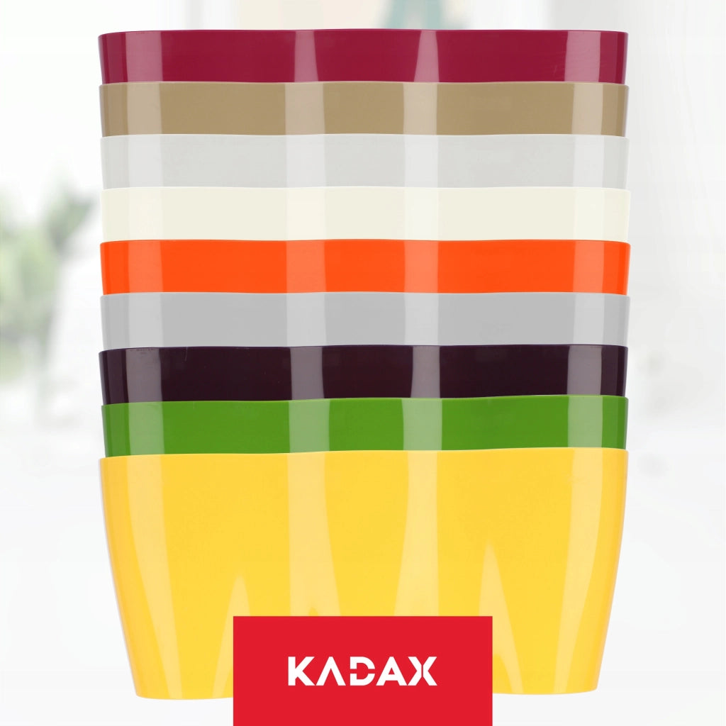 Vaso da fiori KADAX, Vaso da fiori, Vaso da fiori in plastica, Orchidea, 35 cm, Beige