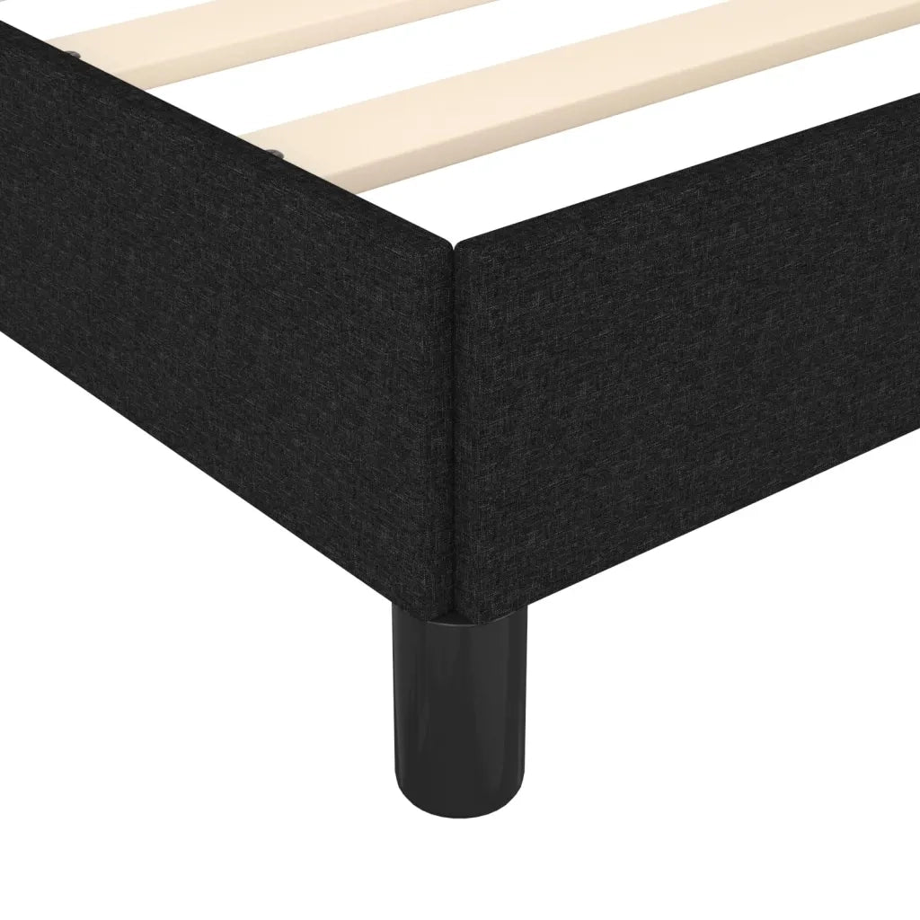 Giroletto senza Materasso Nero 180x200 cm in Tessuto 347084