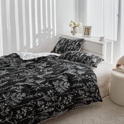 Set di coperture per letto a due posti - Copertura per piuma morbida a microfibra 135x200 cm 4 pezzi