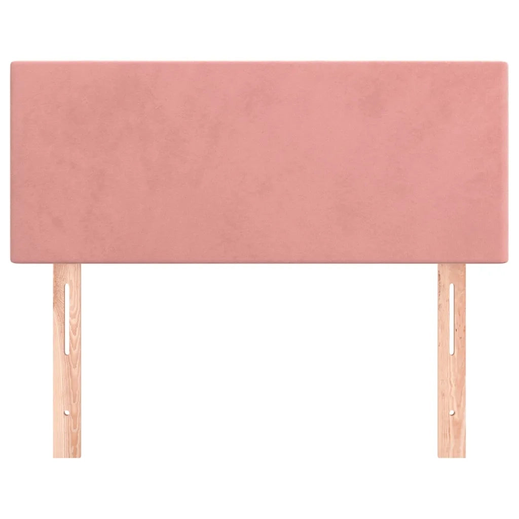 Testiera Rosa 80x5x78/88 cm in Velluto 345743