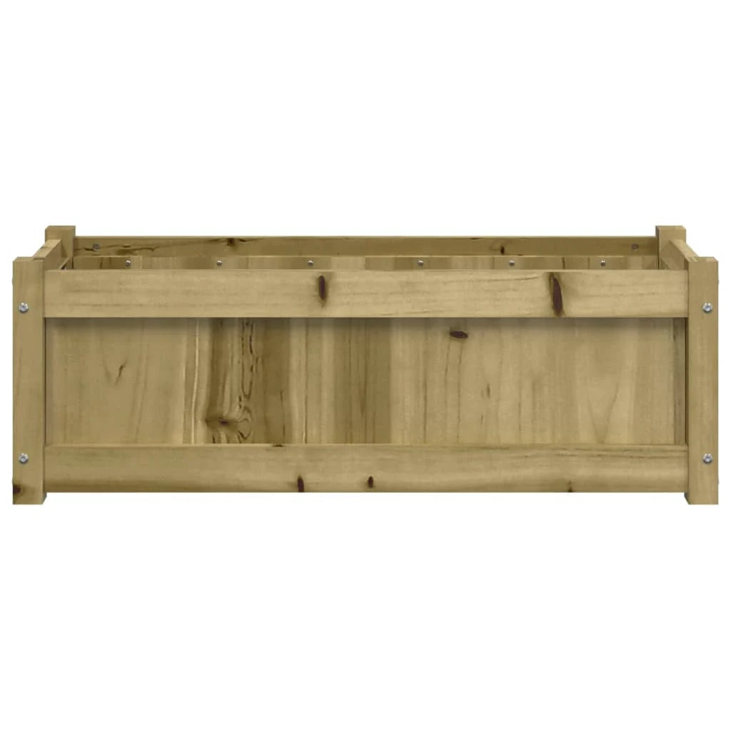 Fioriera aiuola rialzata fioriera aiuola giardino terrazza set da 2 legno di pino impregnato marrone 02_0039025