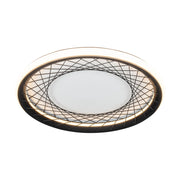 Plafoniera LED moderna rotonda 51cm 38W nero/bianco Nest