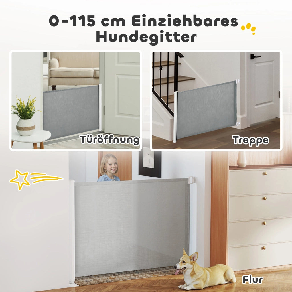 Cancello di sicurezza per scale ¨C zephmum ¨C grigio metallo plastica