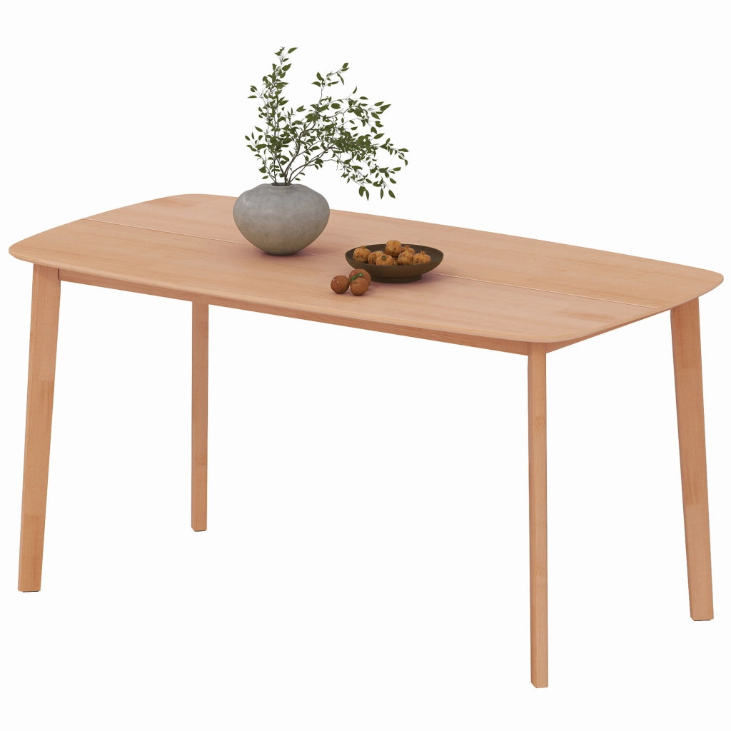 Tavolo da pranzo rettangolare allungabile ¨C Xylo ¨C legno massello naturale 150x80x76 cm per 6 persone