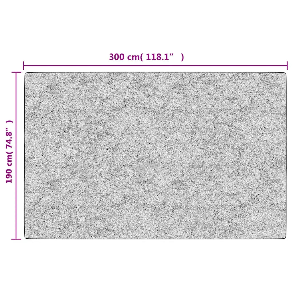 Tappeto Lavabile 190x300 cm Nero e Bianco 337974
