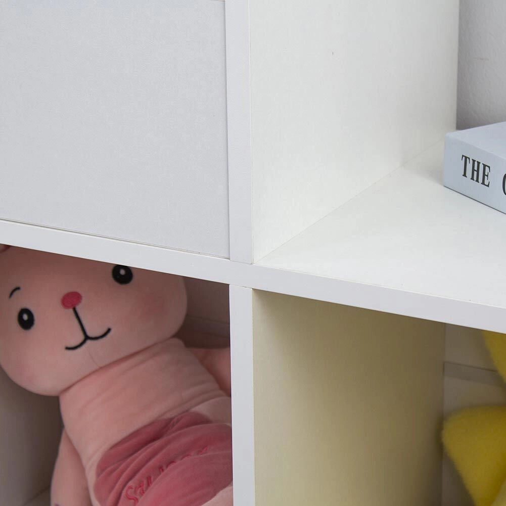 Libreria Cameretta Bambini Legno Scaffale 5 Ripiani Porta Giocattoli Libri Rivis