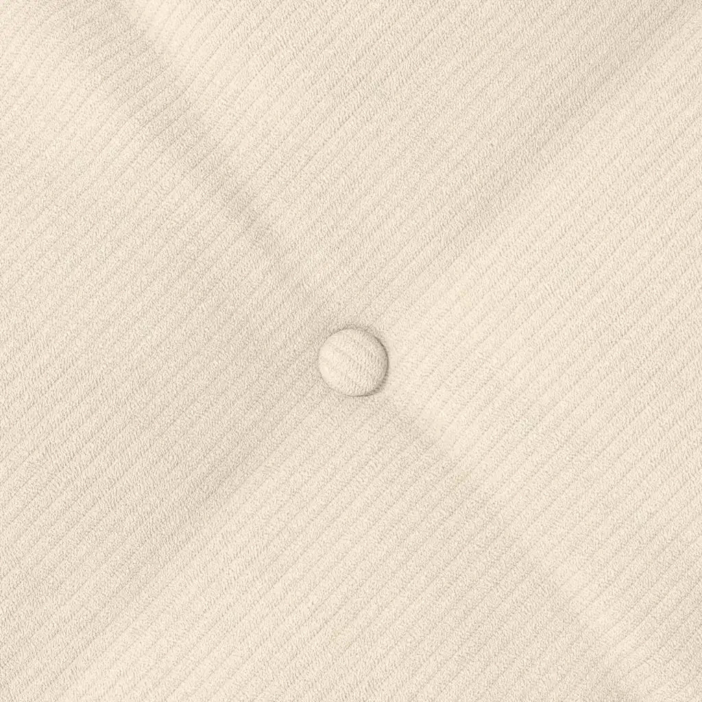 Cuscino per Schiena Crema 60 x 50 cm Tessuto in Cords 42014695