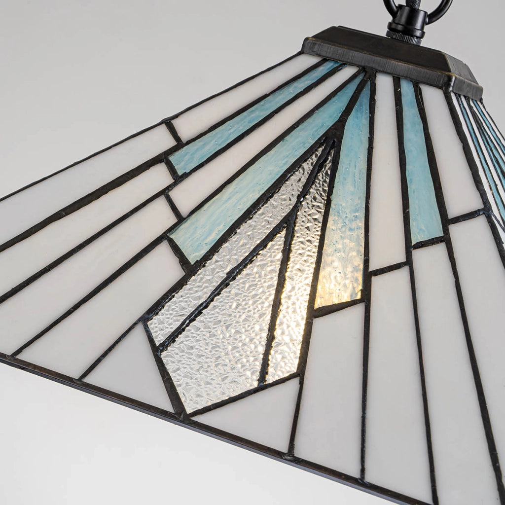 Lampada sospensione Tiffany vetrata ALDERLEY Ø38 E27 Elstead