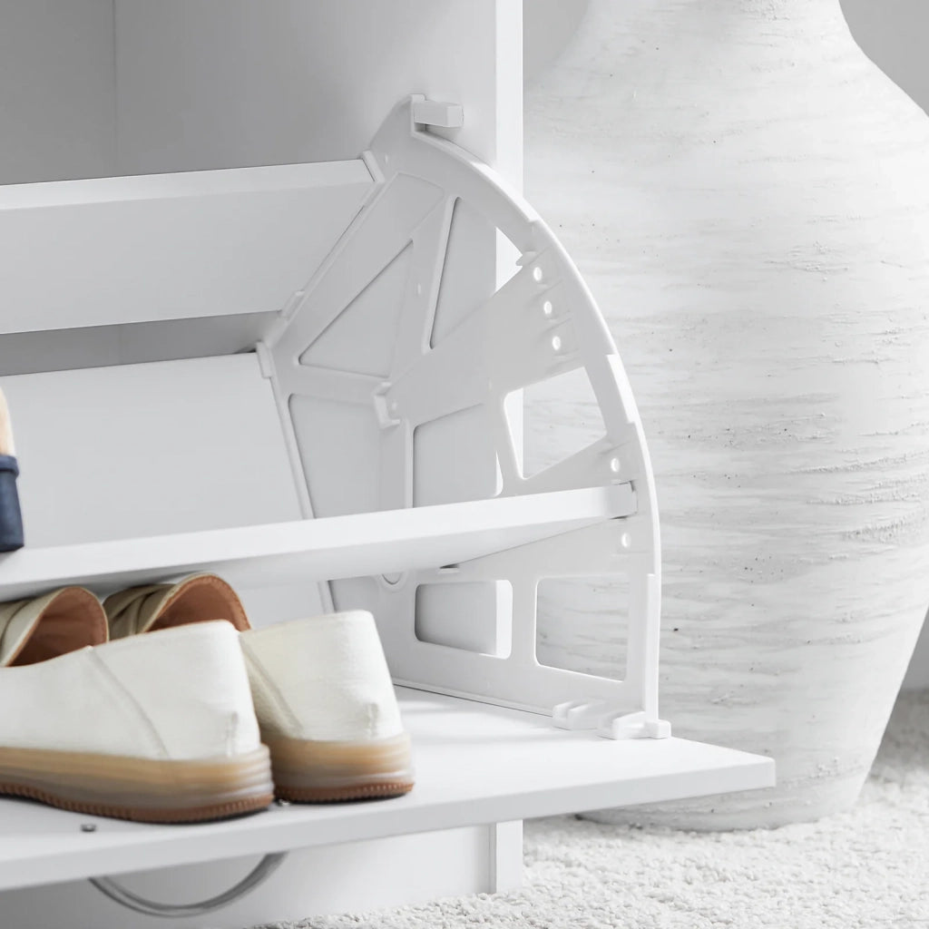 Scarpiera Panca Scarpiera Portascarpe Con Seduta Bianco Profondità30cm FSR16-W