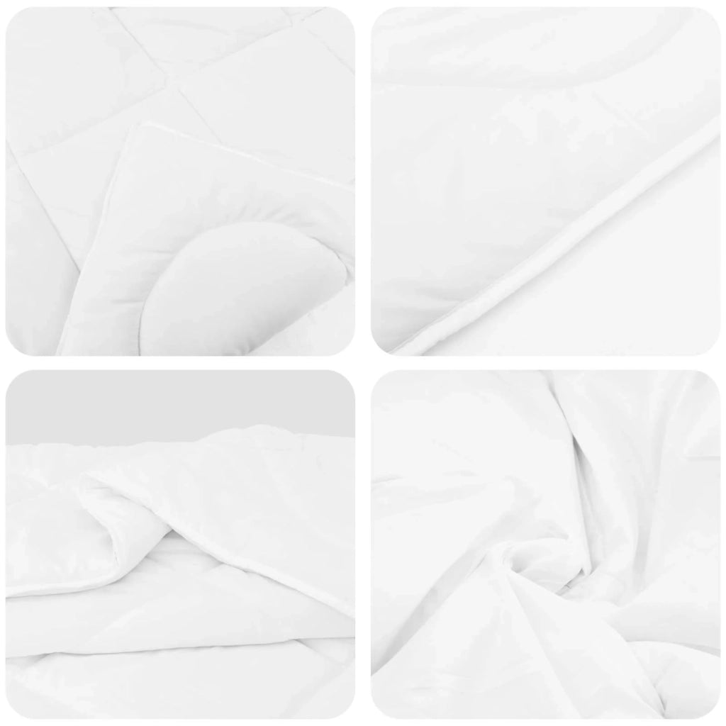 Piumone | Duvet con cuscino 3 pz Bianco Microfibra