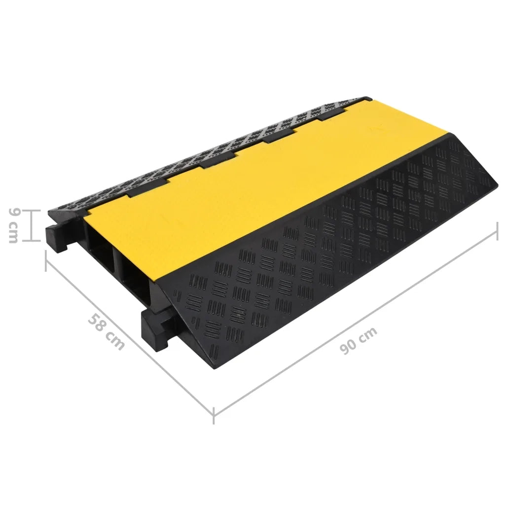 Dosso Passacavi con 2 Canali 90 cm in Gomma 150966