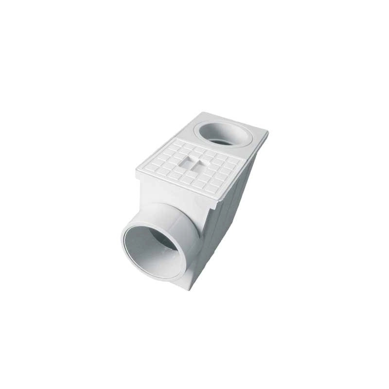 POZZETTO PLUVIALE R. TONDO Ø 80/100 mm - scarico Ø 100 mm