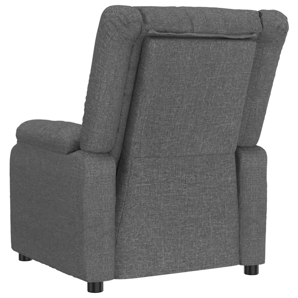 Poltrona Massaggiante Elettrica Grigio Scuro in Tessuto 3143580