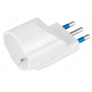 Adattatore salvaspazio disassato per prese elettriche
