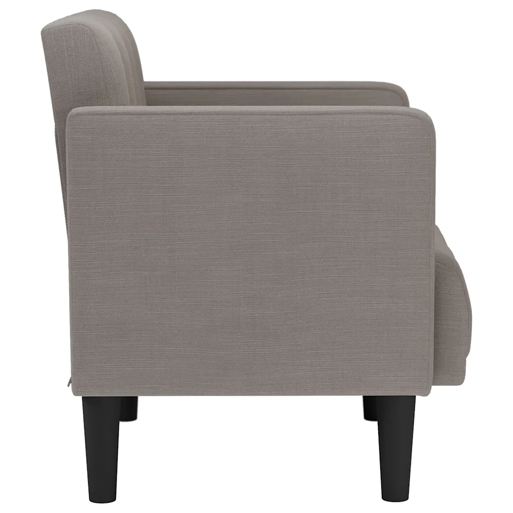 Divano Sedia con Braccioli Tortora 53 cm in Tessuto 4100547
