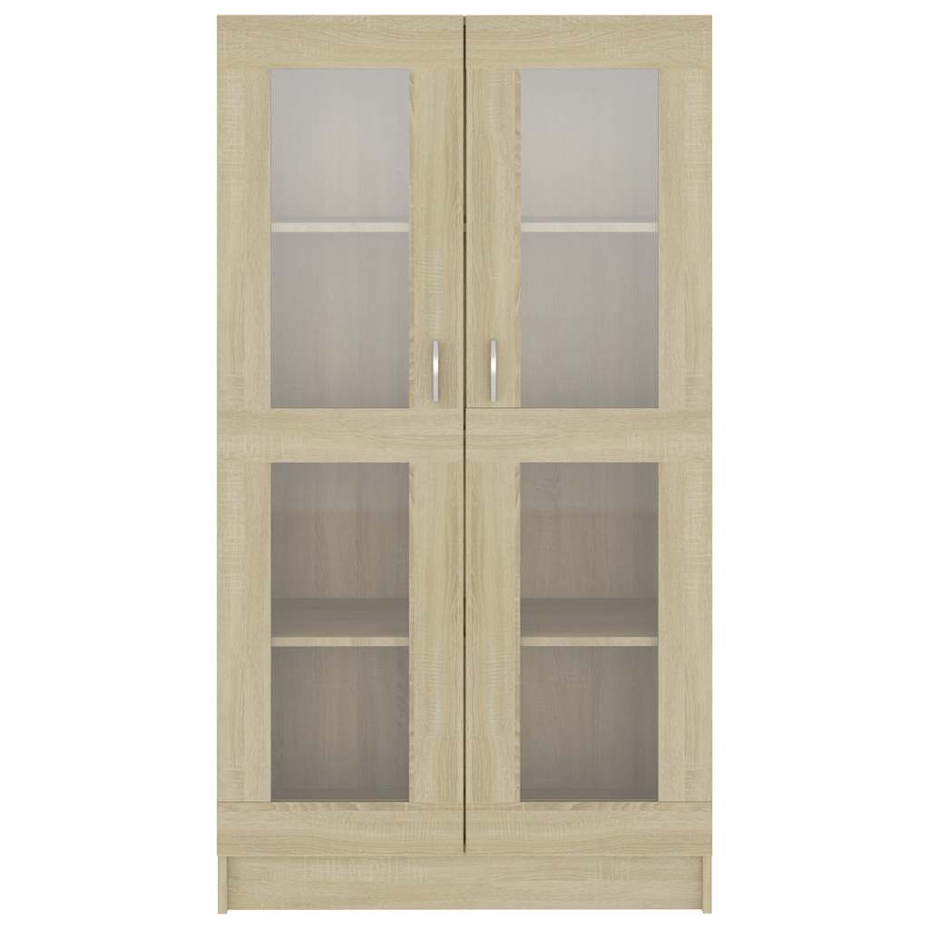 Armadietto Vetrina Rovere Sonoma 82,5x30,5x150 cm Multistrato 802762