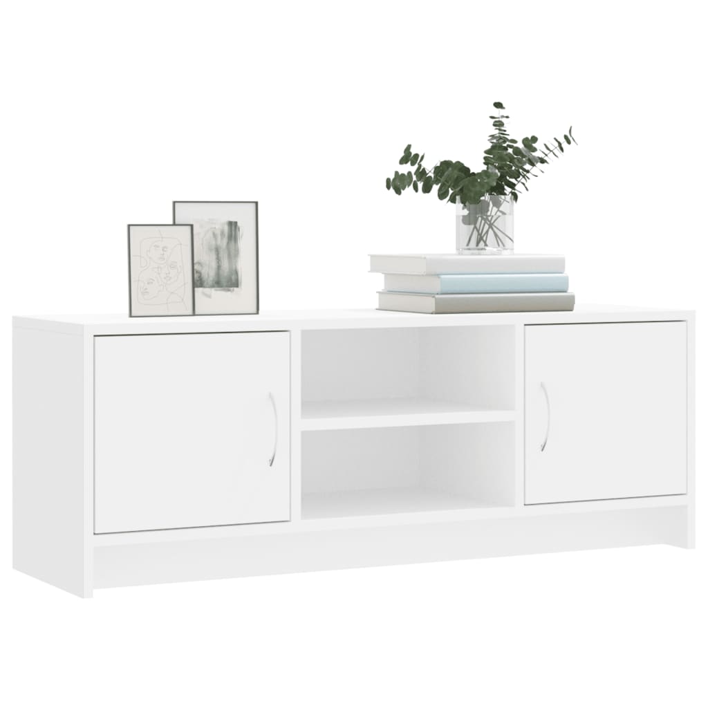 Mobile Porta TV-Mobile per TV-Credenza TV Bianco 102x30x37,5 cm in Legno Multistrato