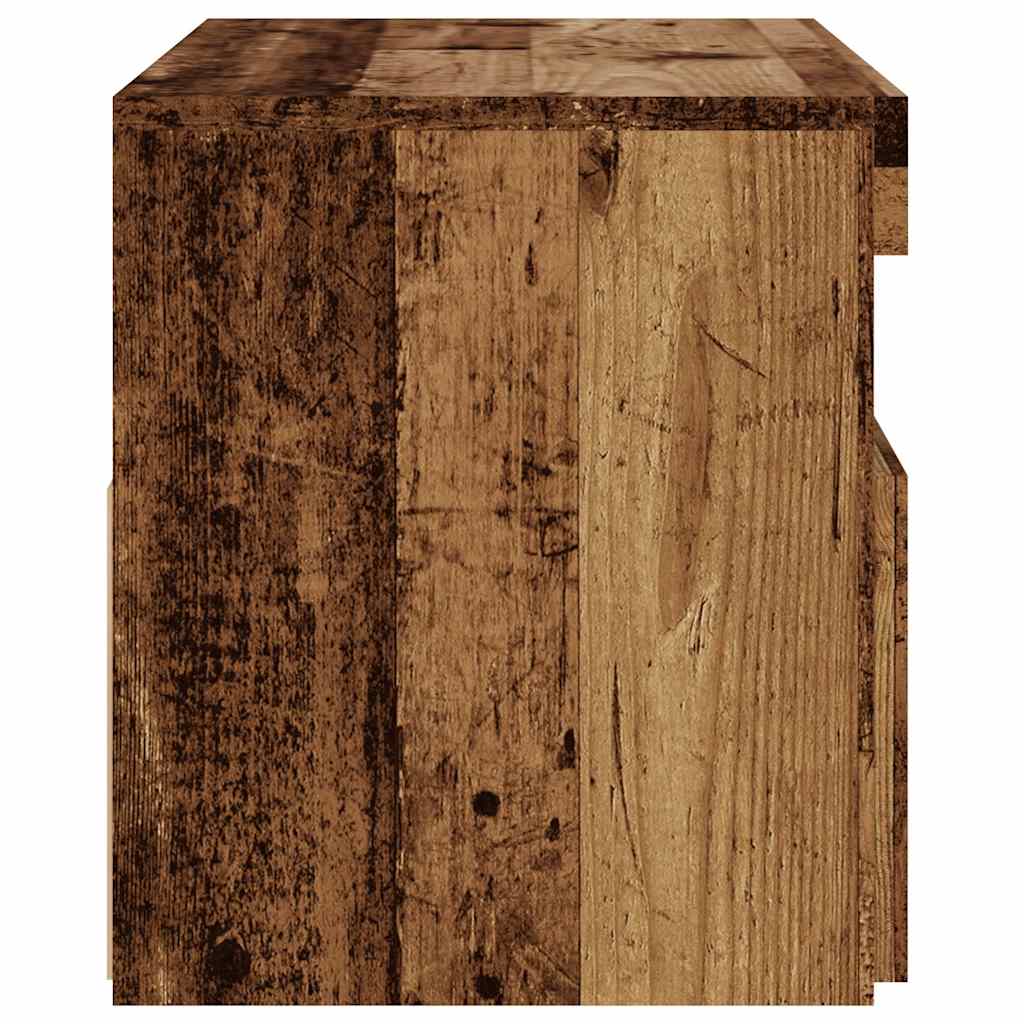 Mobile Porta TV con LED-Mobile per TV-Credenza TV Legno Antico 75x35x40 cm Multistrato