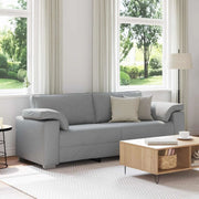 Divano 3-Persone Grigio chiaro 220 cm Tessuto 4105237