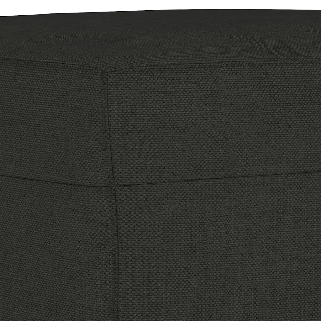 Panca Nero 70x35x41 cm in Tessuto CFW6249998