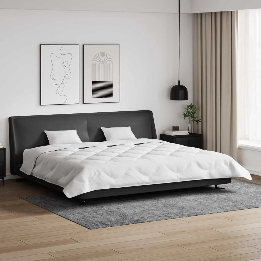 Piumone | Duvet Invernale con cuscino 3 pz Bianco Microfibra