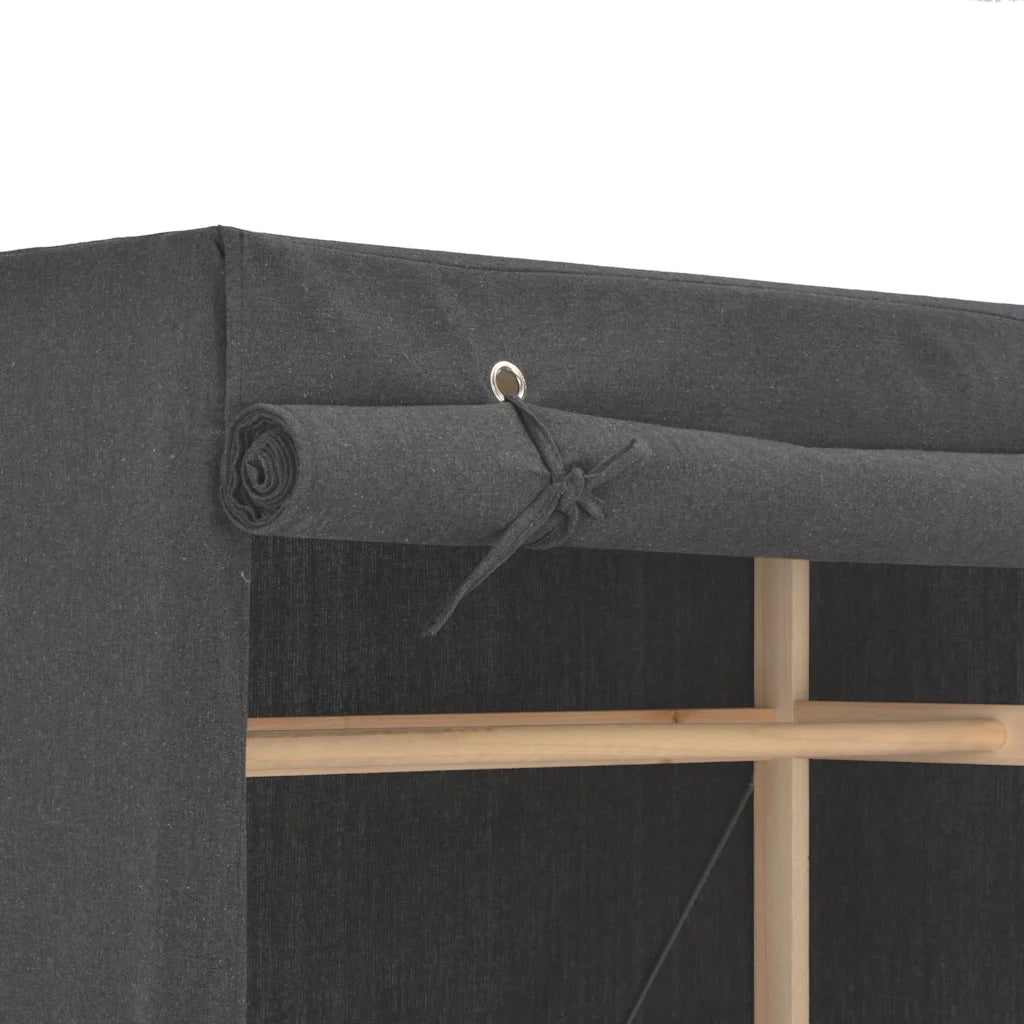 Armadio Grigio 79x40x170 cm in Tessuto 248193