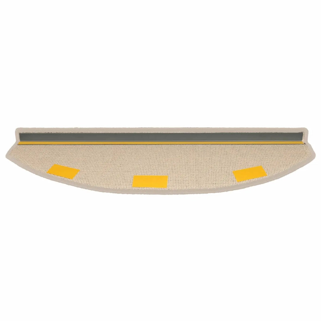 Tappetini per scale autoadesivi Semicircolare 15 pz | Gradini per Scale Tortora